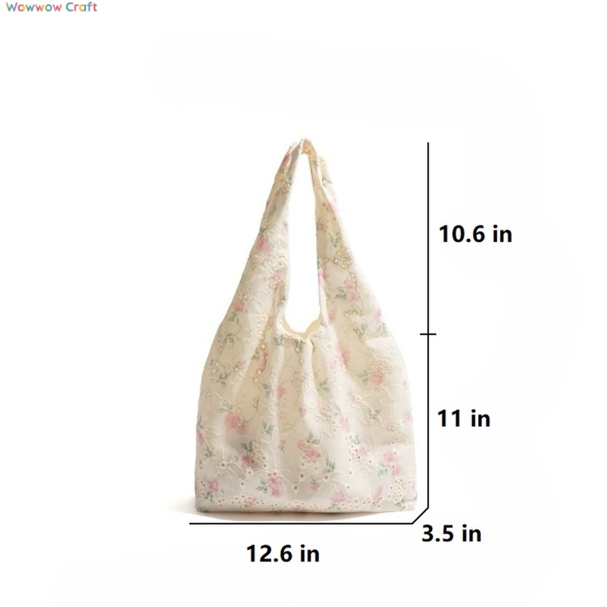Shoulder Bags,Totes,Simple Floral Pink Gentle Style Shoulder Bag - Simple Tote Bag